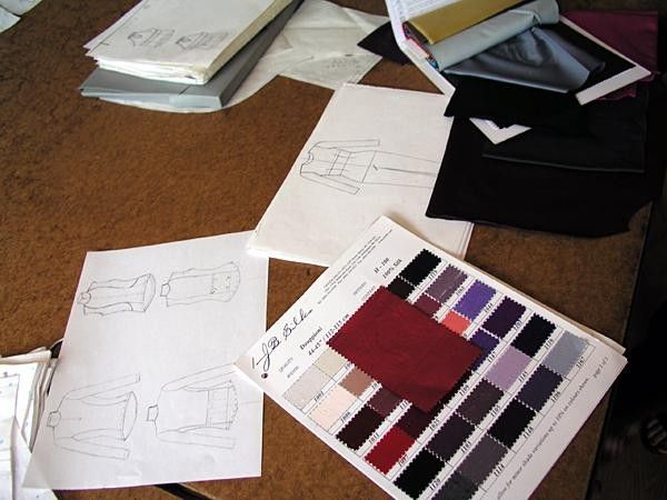 Sketches and colors.