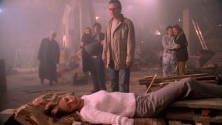 Anthony Head, Sarah Michelle Gellar, and others in Buffy the Vampire Slayer Season 5 episode The Gift