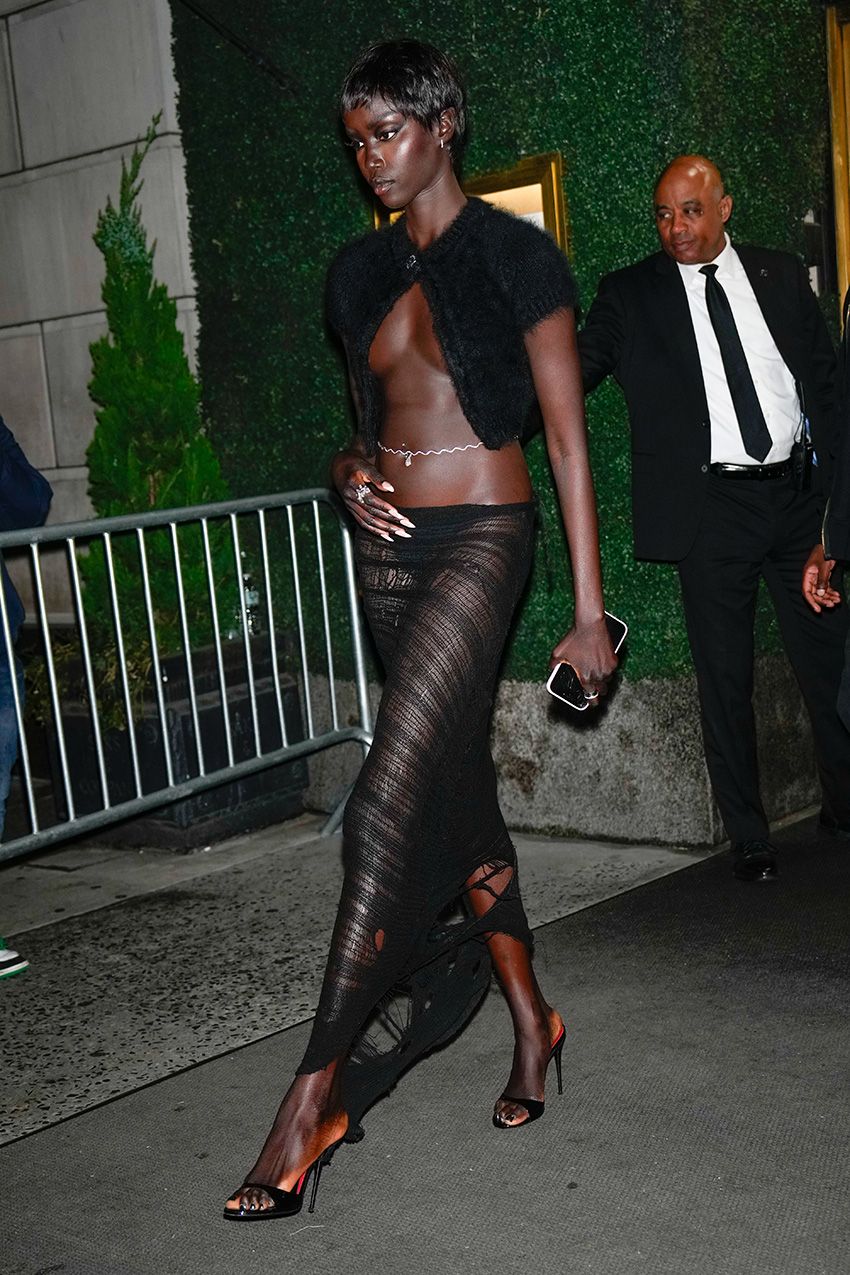 Anok Yai at Gigi Hadid's birthday party