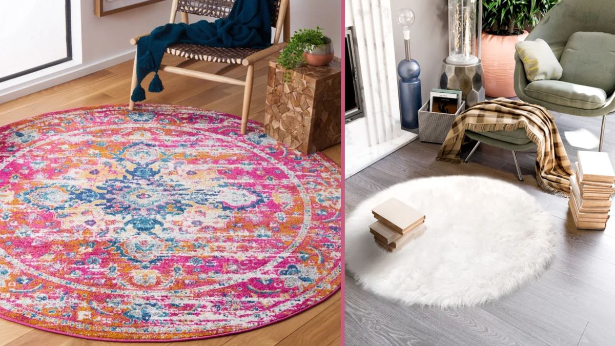 What does a round rug do to a room?
