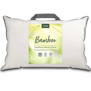 asda bamboo pillow with white background