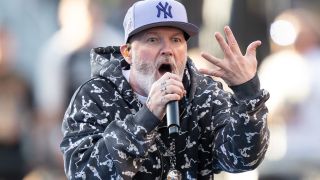 Fred Durst of Limp Bizkit performing onstage in 2025