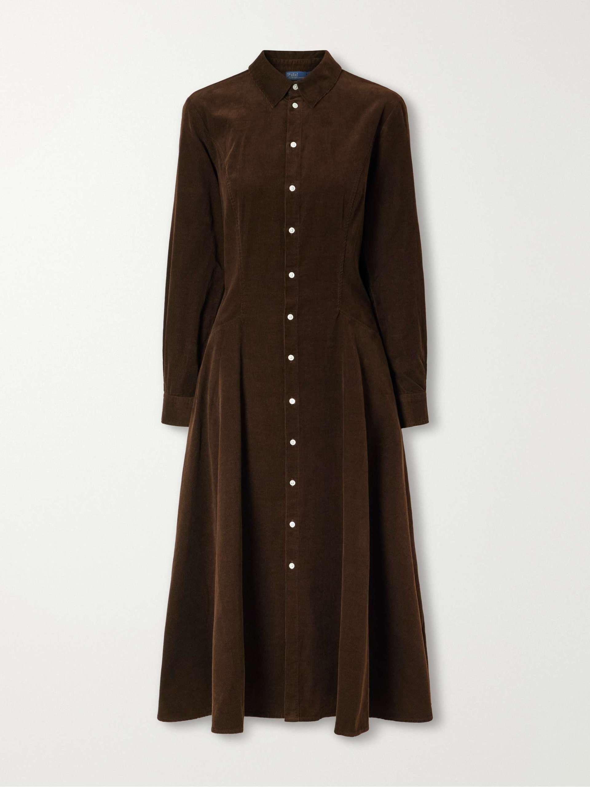 Cotton-Corduroy Midi Dress
