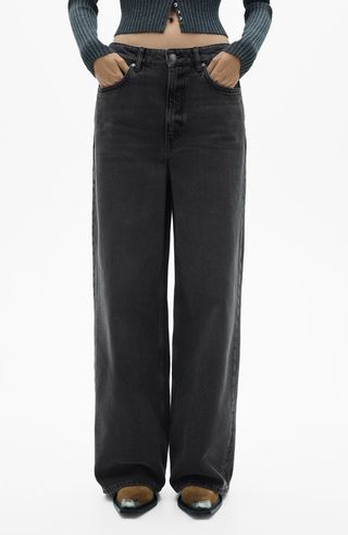 Low Rise Wide Leg Jeans