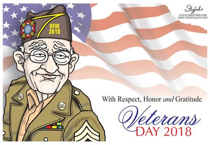 U.S. Veterans Day troops military