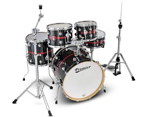 The birch kit - shells come in five finishes including this Blaze Sparkle Lacquer.