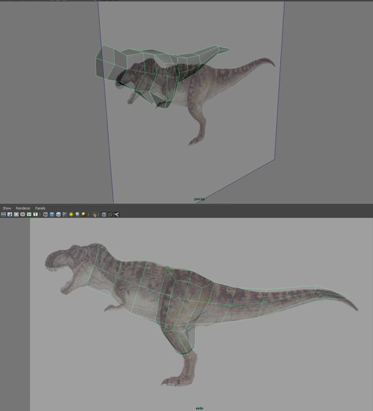 How to create a realistic 3D dinosaur