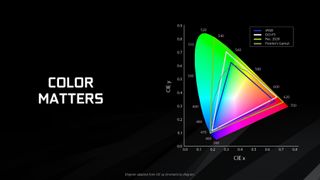 DCI-P3 includes a greater portion of the Pointer's Gamut, which in itself encapsulates all the colors that occur in nature