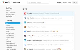 Slack's an ideal platform for trying out bots