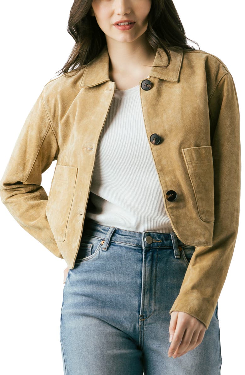 Suede Crop Jacket