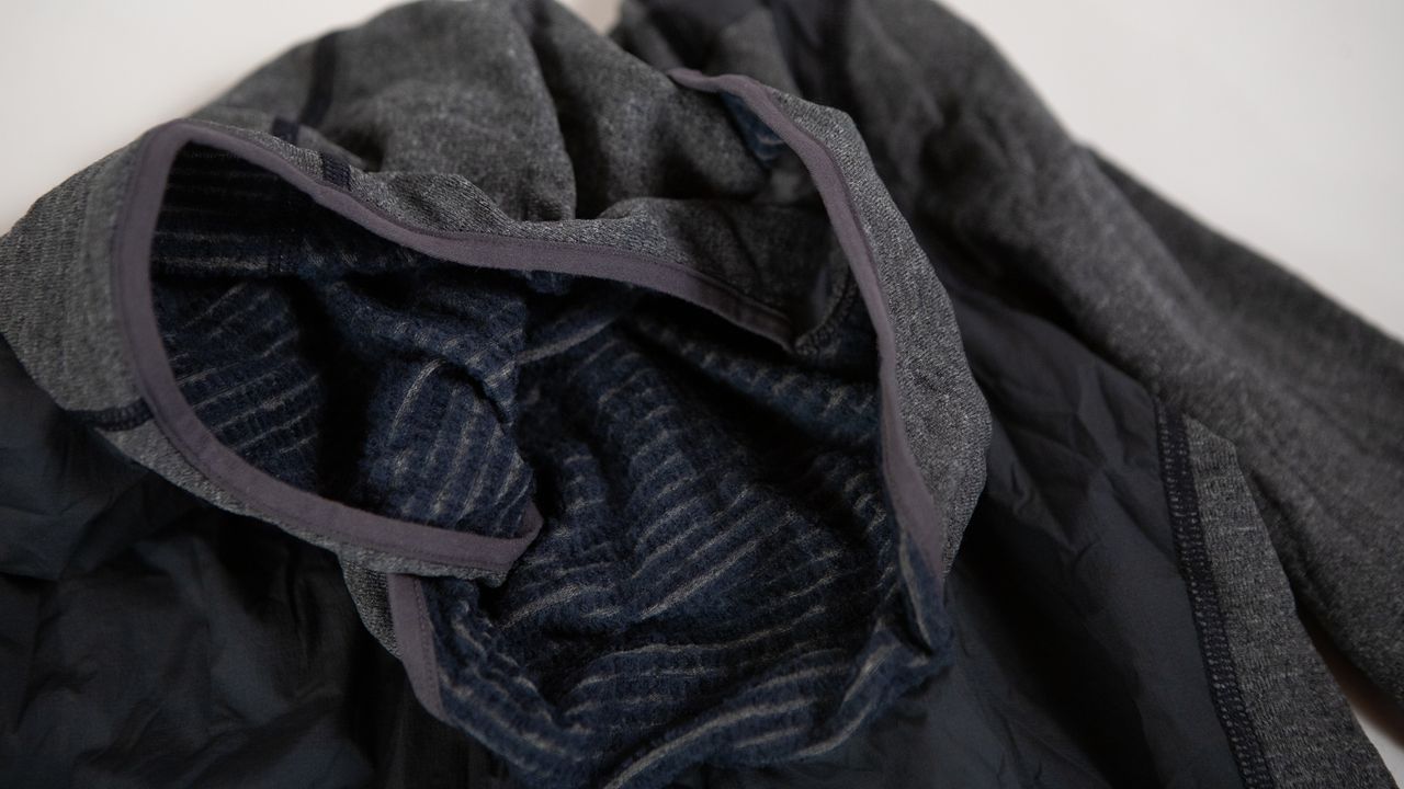 PAS Normal Studios Thermal Long Sleeve Windproof Base Layer interior of hood