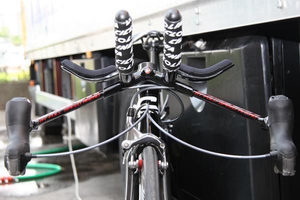 Front on.