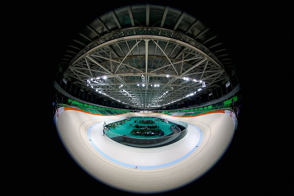 The Olympic Velodrome in Rio.