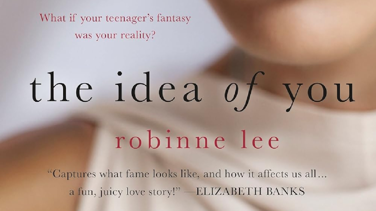 The title on the book cover of The Idea of You.