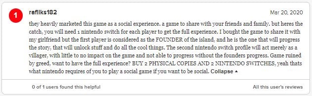 Animal Crossing New Horizons Metacritic Reviews