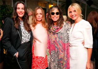 Liv Tyler, Stella McCartney, Stephen Tyler and Cameron at Stella McCartney's Summer Party