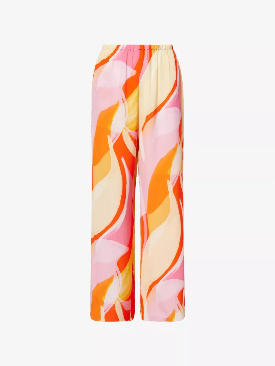 St Barts Wide-Leg Woven Trousers - Xs/s