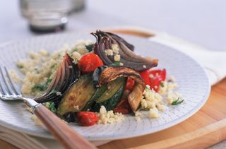 Meals under 300 calories: Roasted vegetable couscous