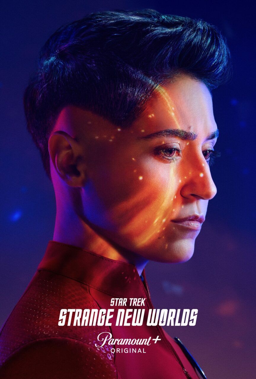 a character poster for "Star Trek: Strange New Worlds"