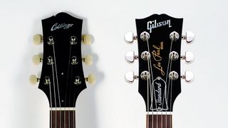 Collings and Gibson headstocks