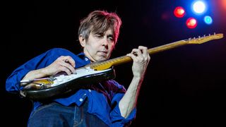  Guitarist Eric Johnson performs at Meadow Brook Music Festival on August 6, 2014 in Rochester, Michigan.