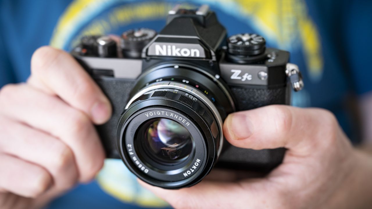 Voigtlander D 35mm f1.2 Nokton lens on a Nikon Z fc