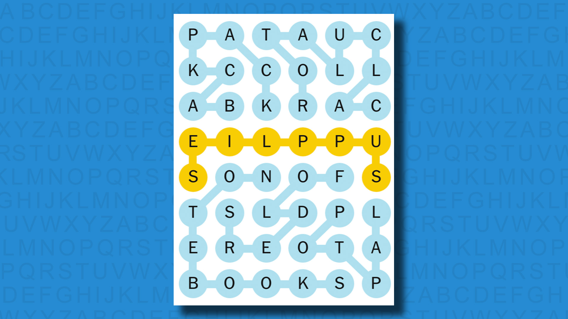 NYT Strands answers for game 540 on a blue background