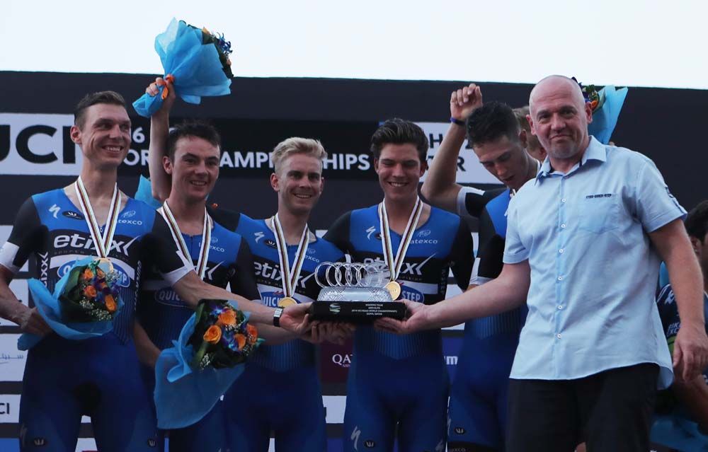Etixx-QuickStep won the world TTT title for a third time