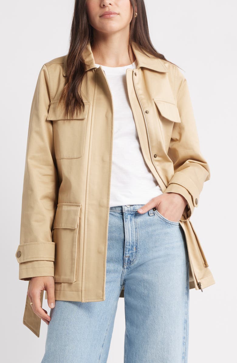 Utility Cotton Trench Coat