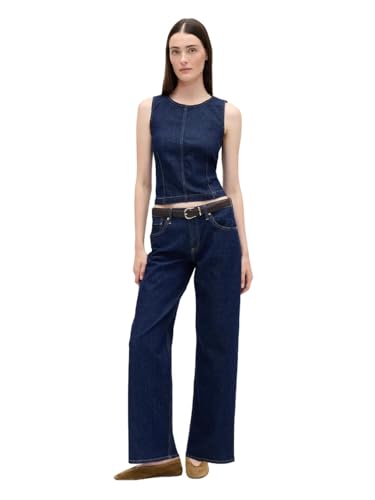 Gap Womens 90&#039;s Low Rise Loose Jeans Dark Indigo 28