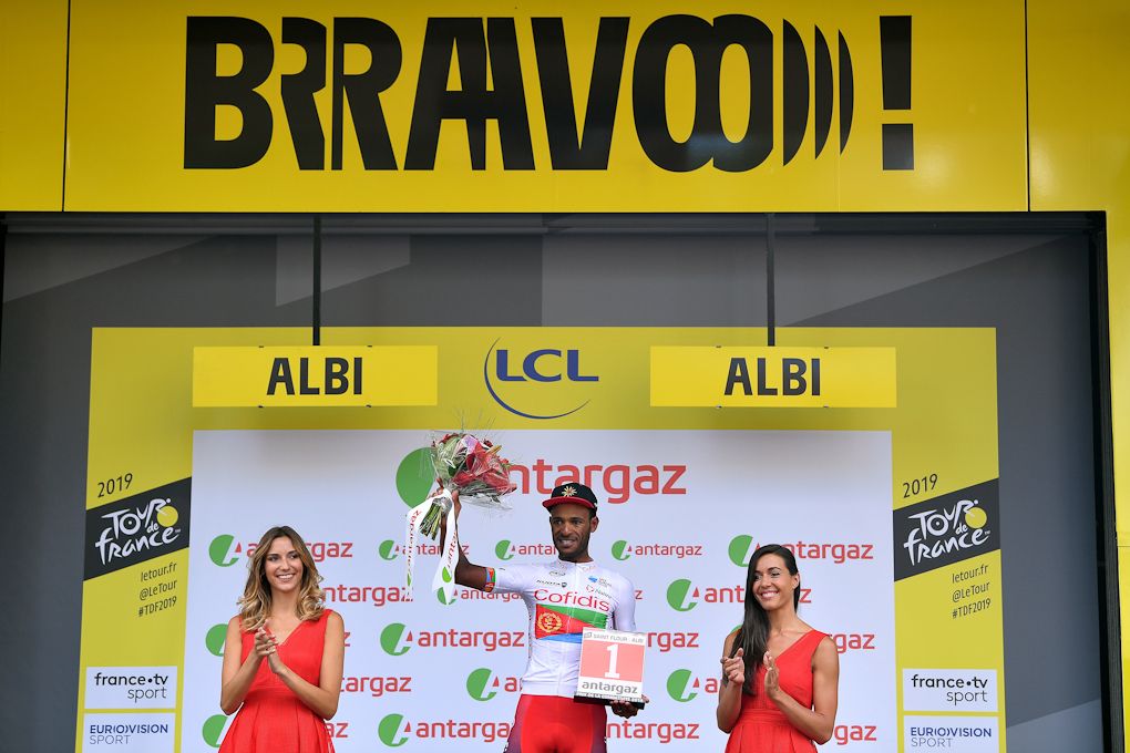 Natnael Berhane (Cofidis) was the most aggressive rider during stage 10 at the Tour de France