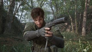 Metal Gear Solid Delta: Snake Eater weapons - Snake with a pistol