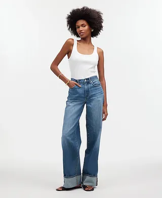 Superwide-Leg Jeans in Ahern Wash: Airy Denim Edition