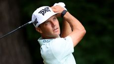 Eric Cole takes a shot at the Wyndham Championship