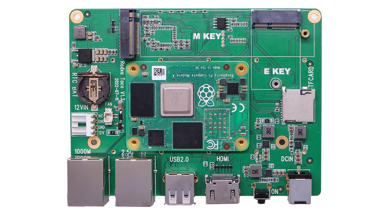 The Radxa Taco NAS carrier board