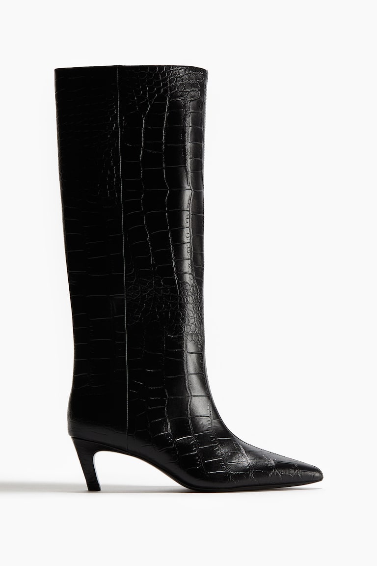 Knee-High Leather Boots