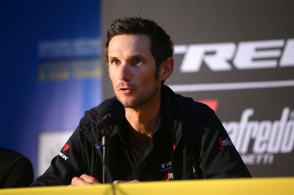 Fr&auml;nk Schleck at the 2016 Tour press conference for Trek-Segafredo