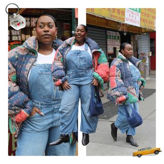 Collage of Editor Wearing Free People Outfits