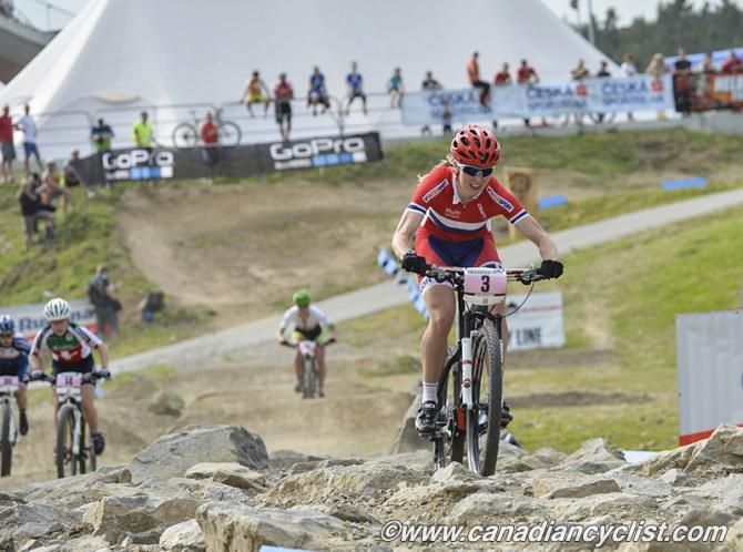 Ingrid Boe Jacobsen (Sepura XC Superior) well out front