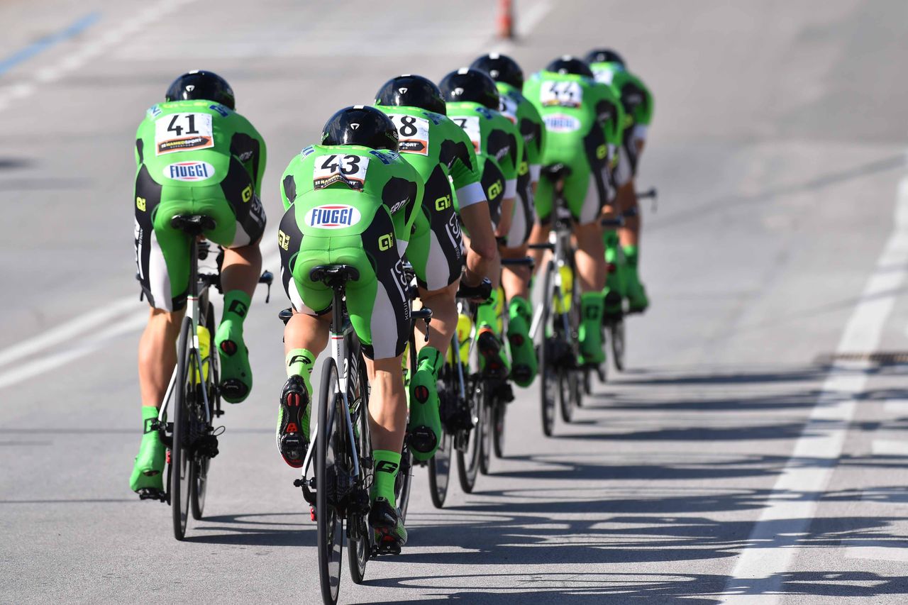 Bardiani CSF in the team time trial in Tirreno-Adriatico