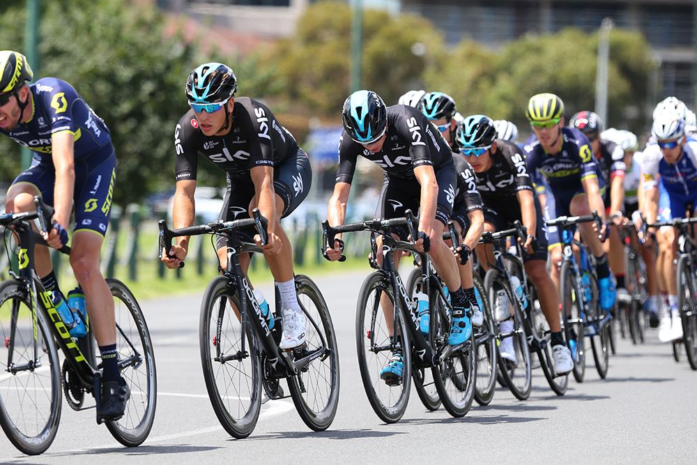 Team Sky in action in Australia