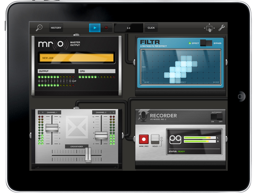 Quartered device view