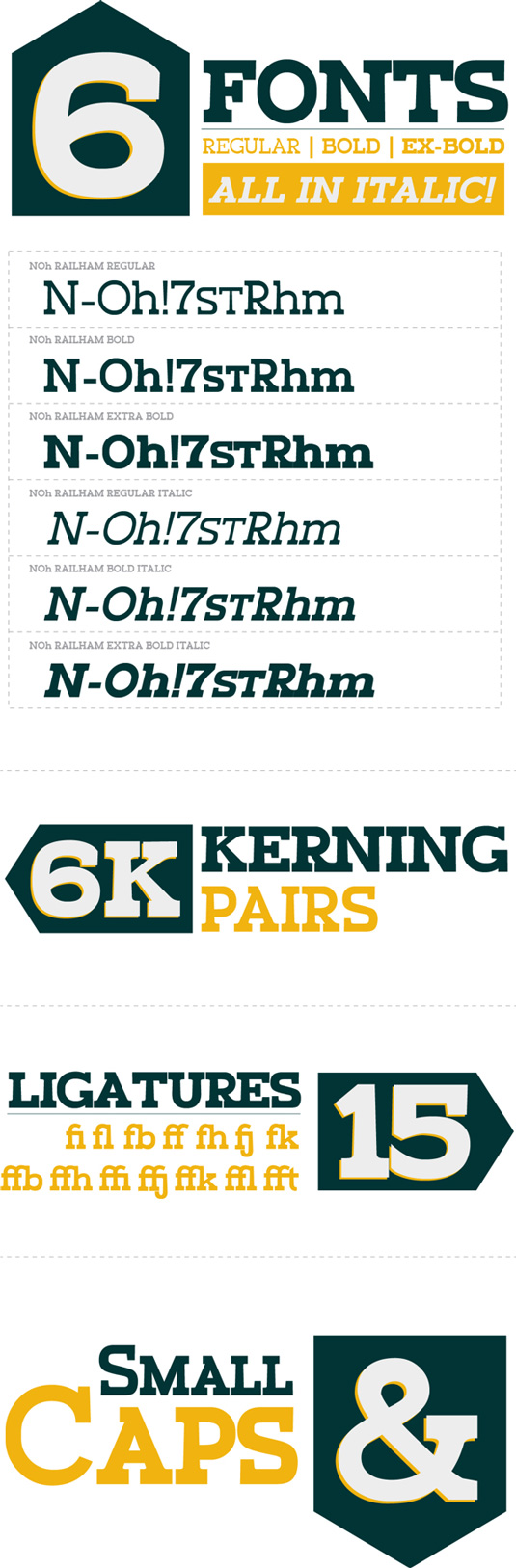 Free fonts: Railham