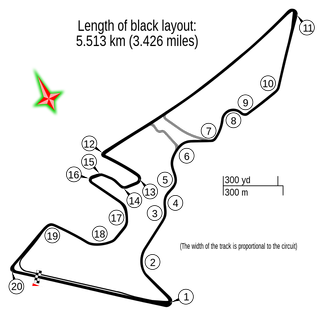 A map of The Circuit of The Americas home of the F1 US Grand Prix
