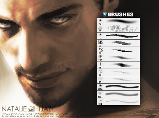 Photoshop brushes: Scar face 