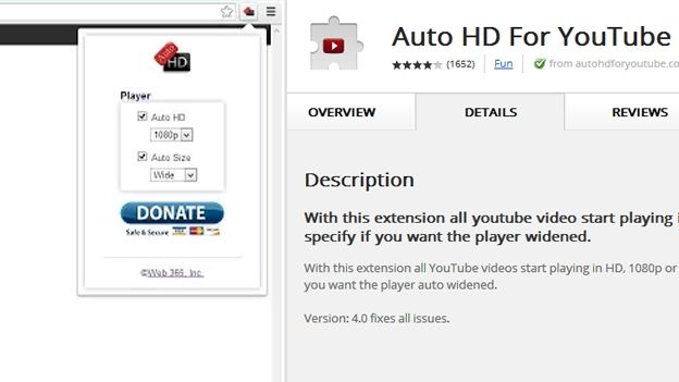 Auto HD for YouTube