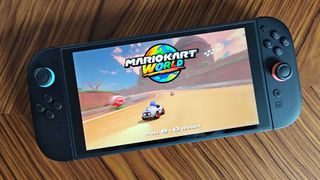 Photo by Phil Hayton of the Nintendo Switch 2 running Mario Kart World.