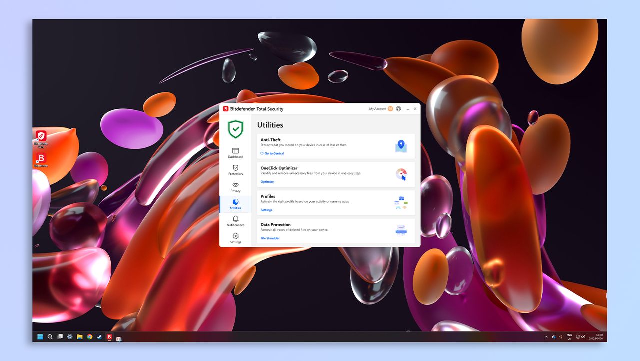 Bitdefender software screenshot