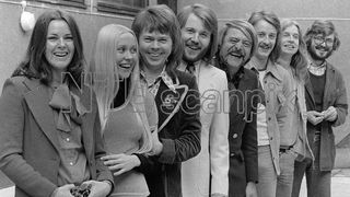 Janne with the ABBA band back in the day