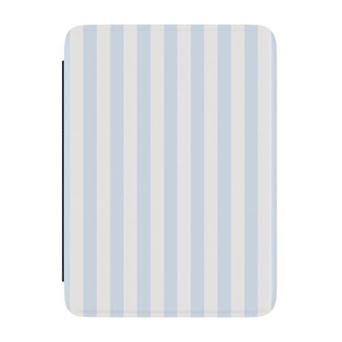 Blue Stripes 'Sunday Best' vegan leather case with hand strap